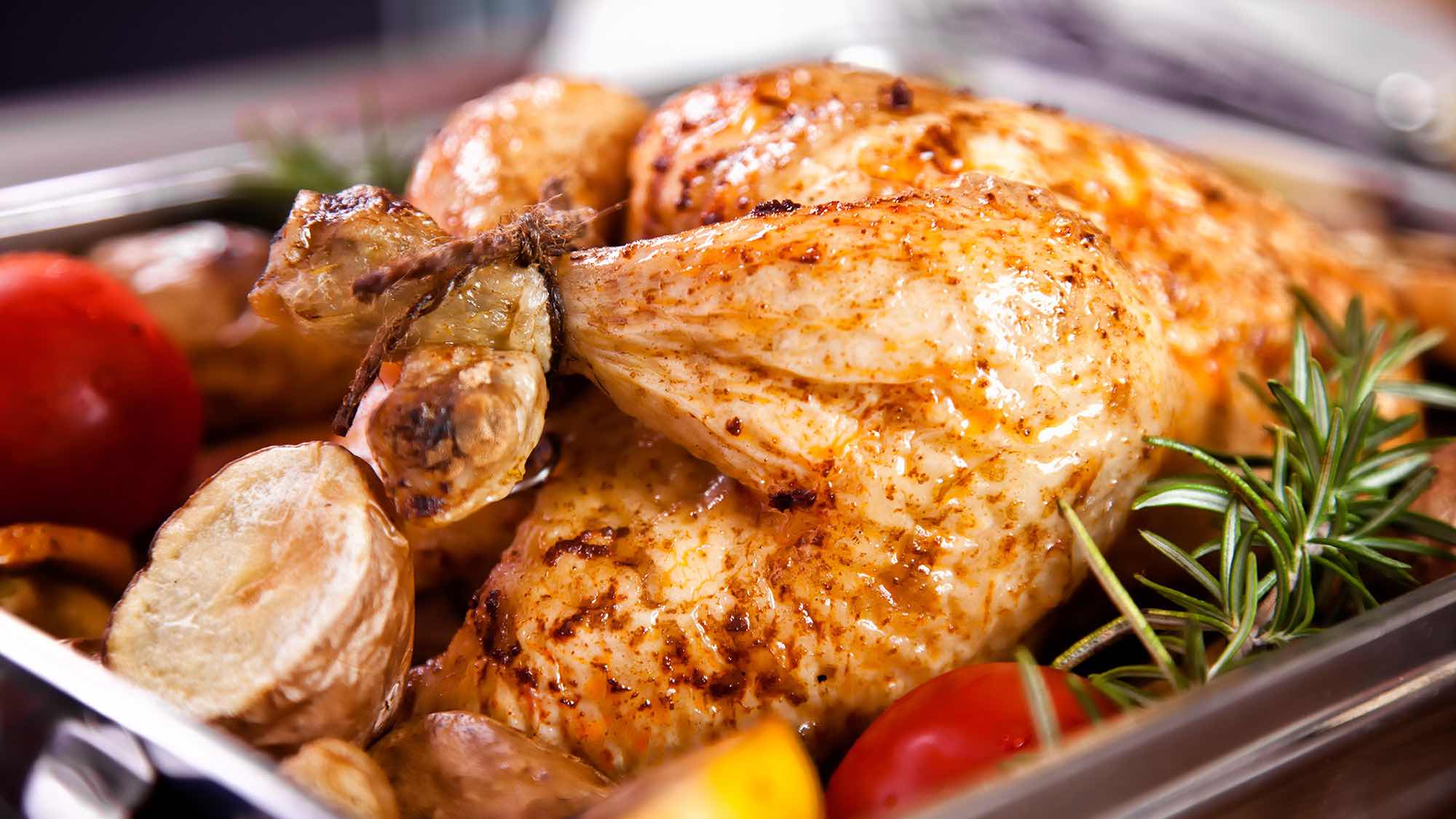 Poulet rôti aux herbes